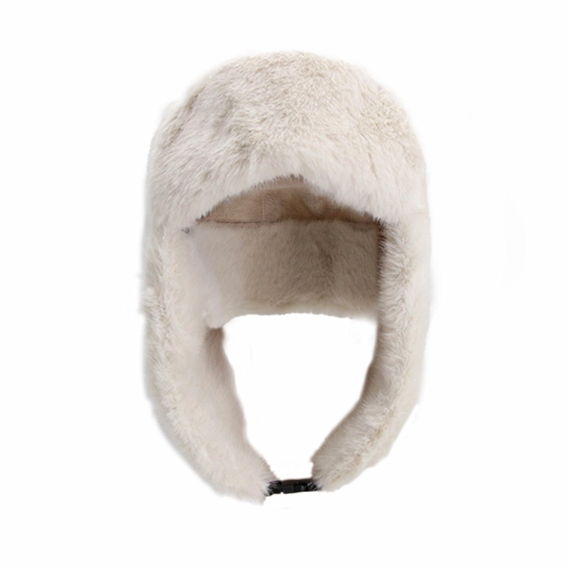 GORRO RUSO PELUDO TIPO USHANKA UNISEX MODA INVIERNO SUAVE - 2