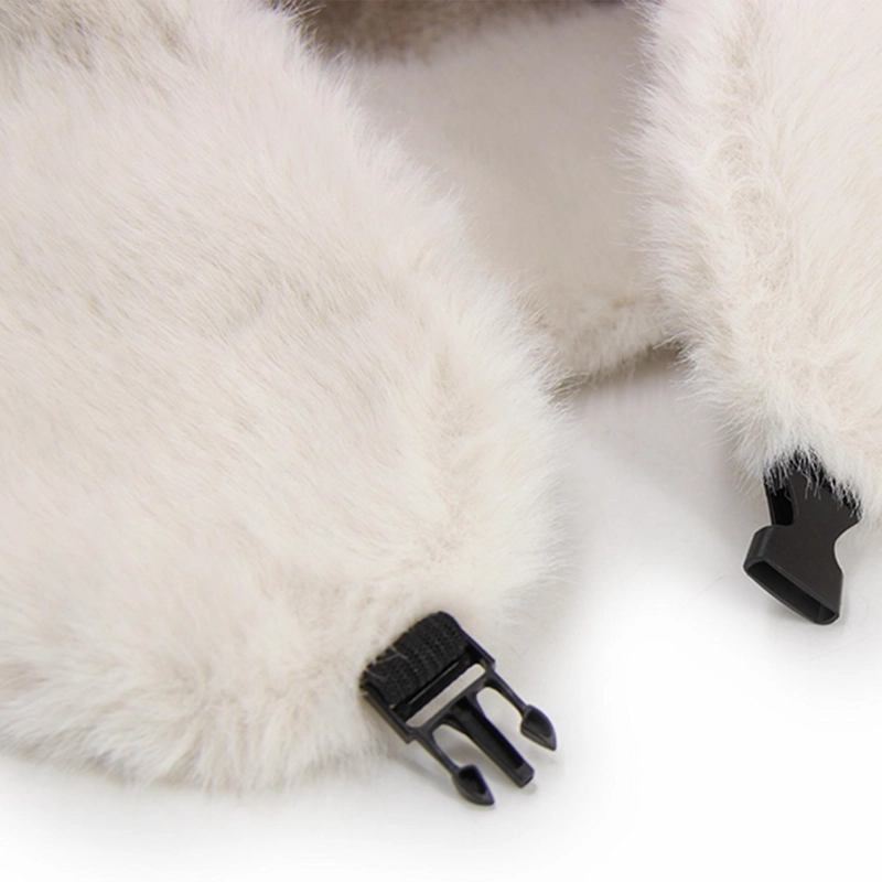 GORRO RUSO PELUDO TIPO USHANKA UNISEX MODA INVIERNO SUAVE - 4