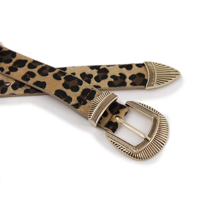 CINTURON MUJER TEXTURA CROCO HEBILLA MODA CASUAL - 6