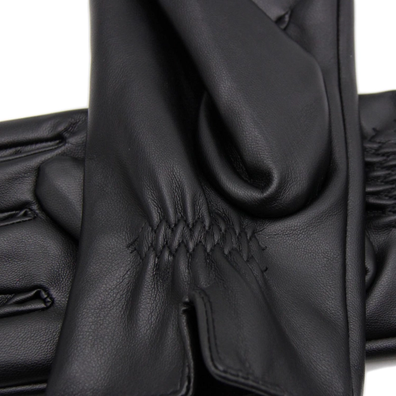 GUANTES MUJER DE CUERINA BASICOS INVIERNO ELEGANTES SUAVES - 3