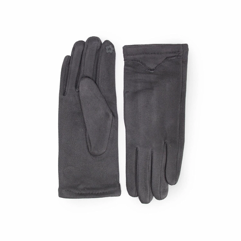 GUANTES MUJER GAMUZA CON POLAR INTERNO SUAVES ABRIGADOS INVIERNO - 1