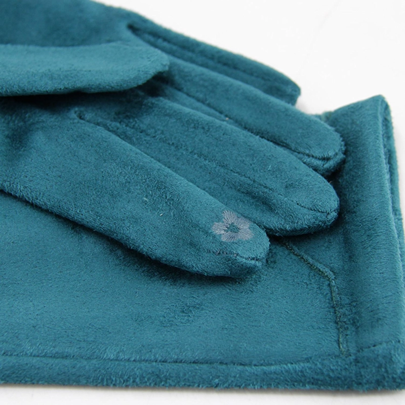 GUANTES MUJER GAMUZA CON POLAR INTERNO SUAVES ABRIGADOS INVIERNO - 2