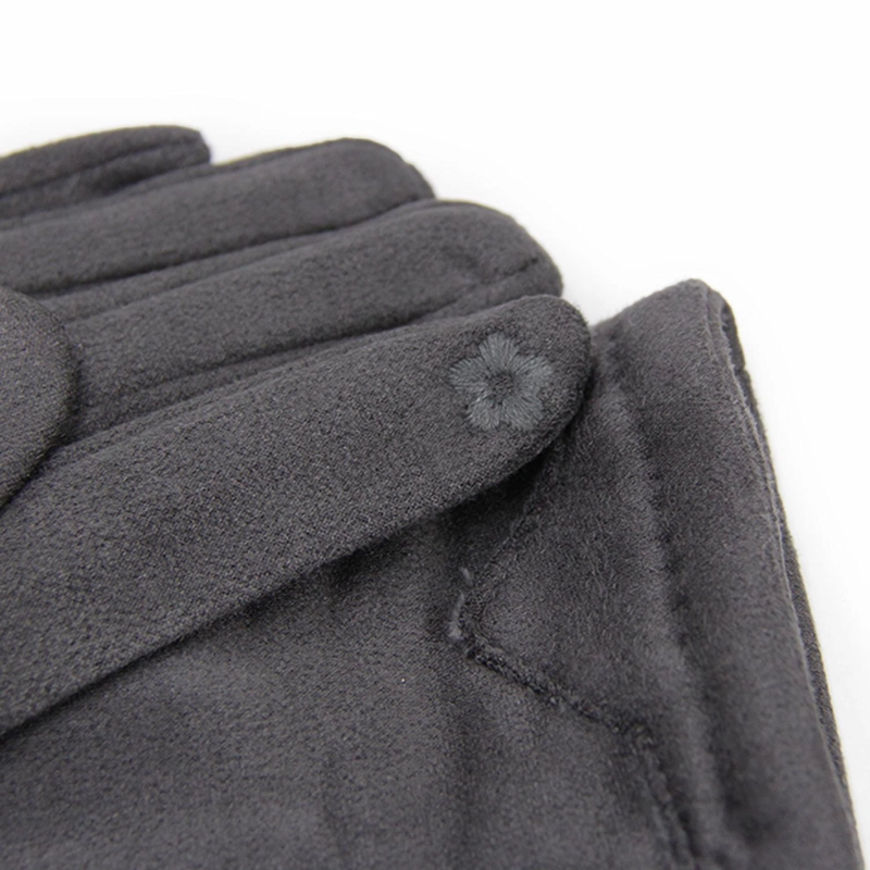 GUANTES MUJER GAMUZA CON POLAR INTERNO SUAVES ABRIGADOS INVIERNO - 3