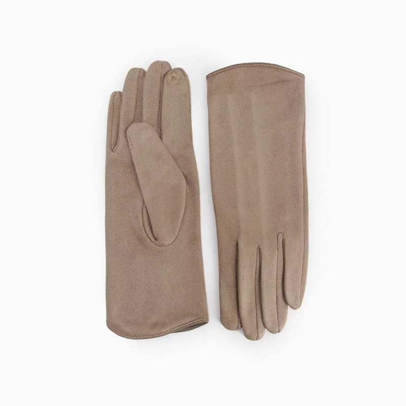 GUANTES MUJER GAMUZA BASICOS SUAVES ELEGANTES ABRIGADOS INVIERNO - 2