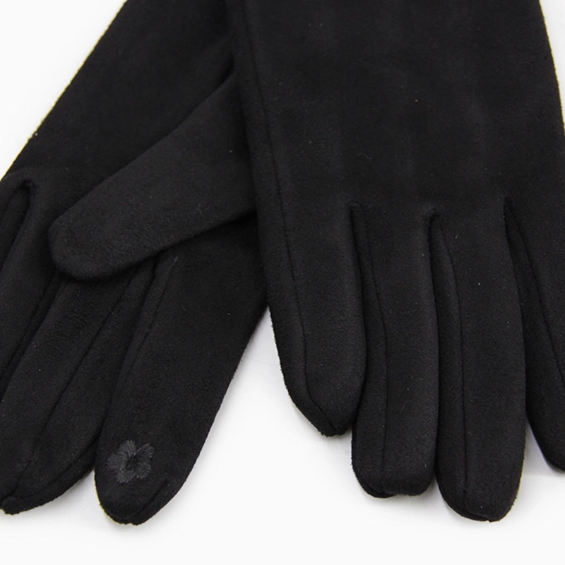 GUANTES MUJER GAMUZA BASICOS SUAVES ELEGANTES ABRIGADOS INVIERNO - 5