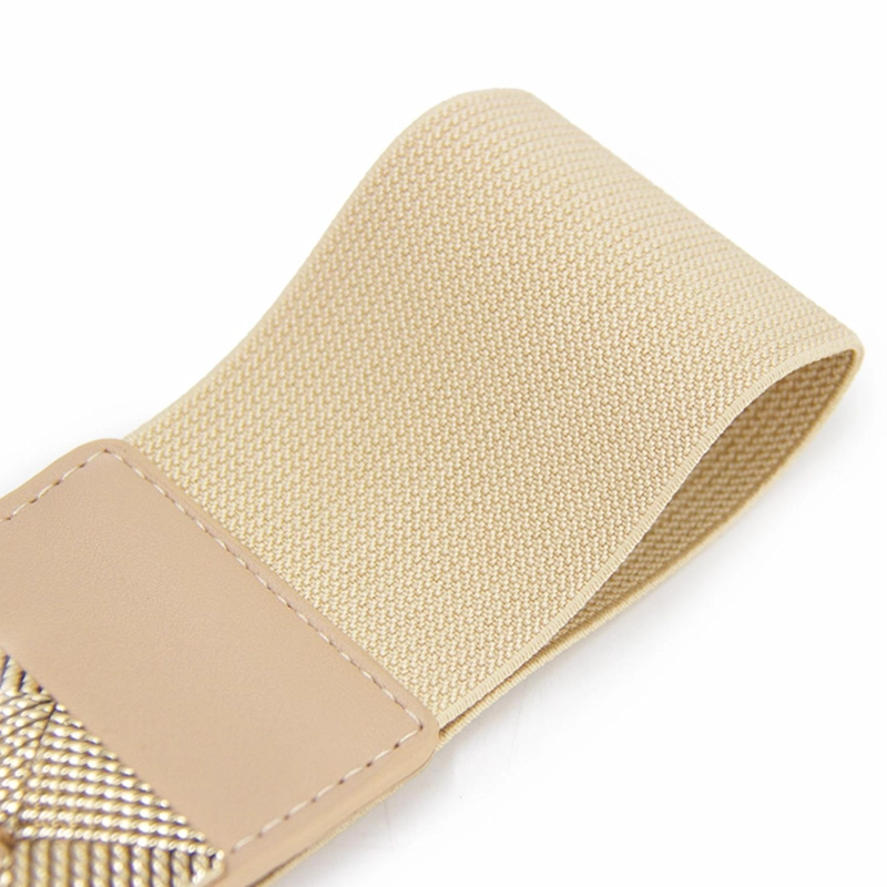 CINTURON MUJER ELASTICADO ANCHO HEBILLA GEOME TRICA - 3