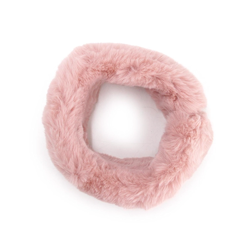 CUELLO FUR CON IMAN MUJER SUAVE ABRIGADO INVIERNO ELEGANTE - 1