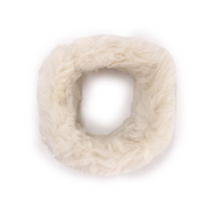 CUELLO FUR CON IMAN MUJER SUAVE ABRIGADO INVIERNO ELEGANTE - 1