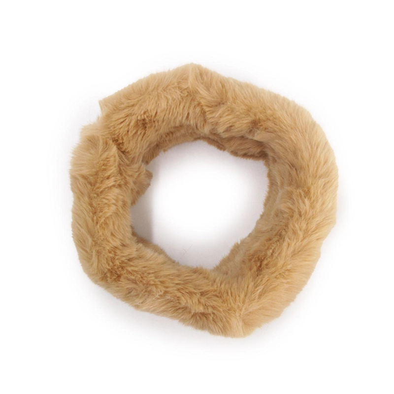 CUELLO FUR CON IMAN MUJER SUAVE ABRIGADO INVIERNO ELEGANTE - 1