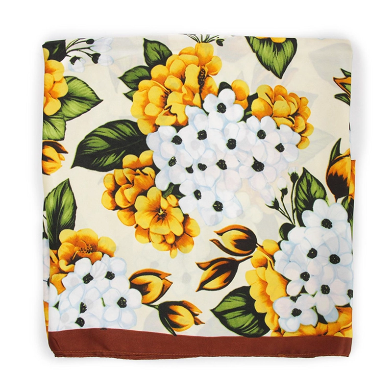 PAÑUELO LARGO TIPO SEDA DE 90X180CM FLOREADO ELEGANTE MUJER - 2