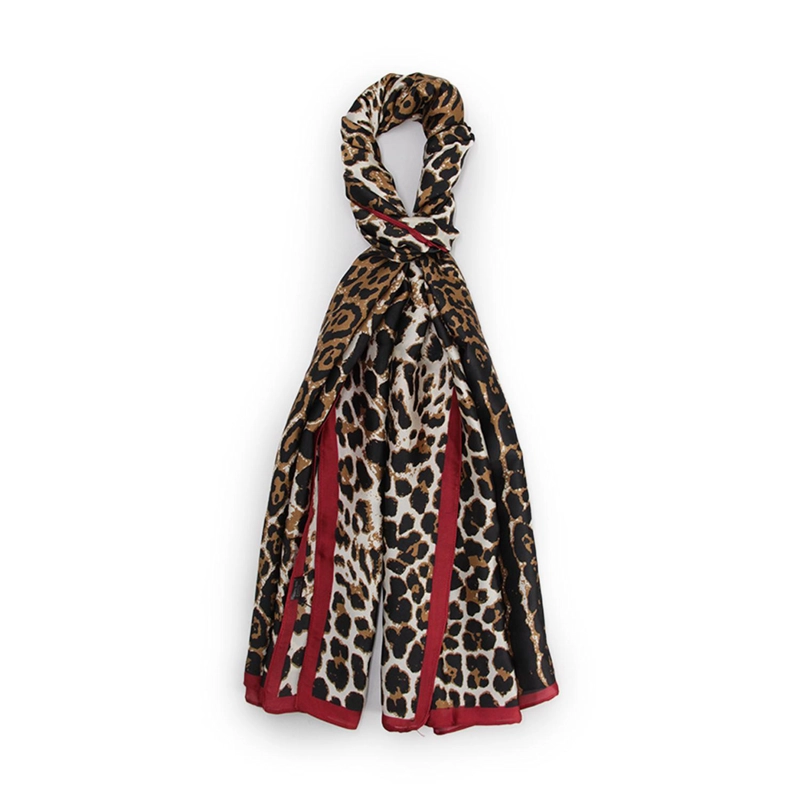 PAÑUELO LARGO TIPO SEDA DE 90X180CM ANIMAL PRINT ELEGANTE - 1