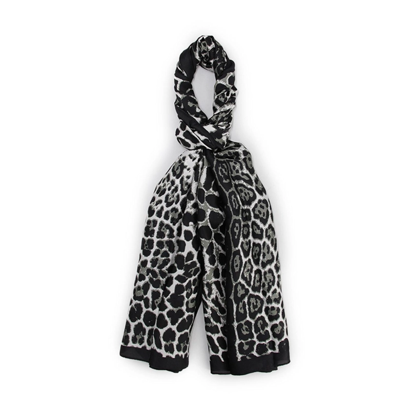 PAÑUELO LARGO TIPO SEDA DE 90X180CM ANIMAL PRINT ELEGANTE - 1