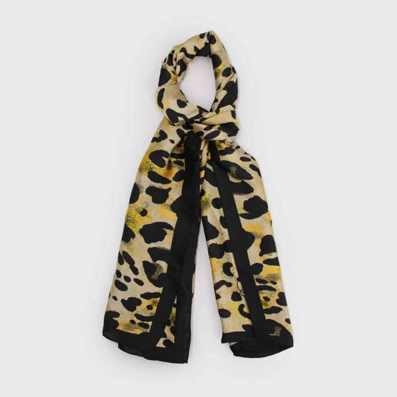 PAÑUELO LARGO TIPO SEDA DE 90X180CM ESTAMPADO ANIMAL PRINT - 1