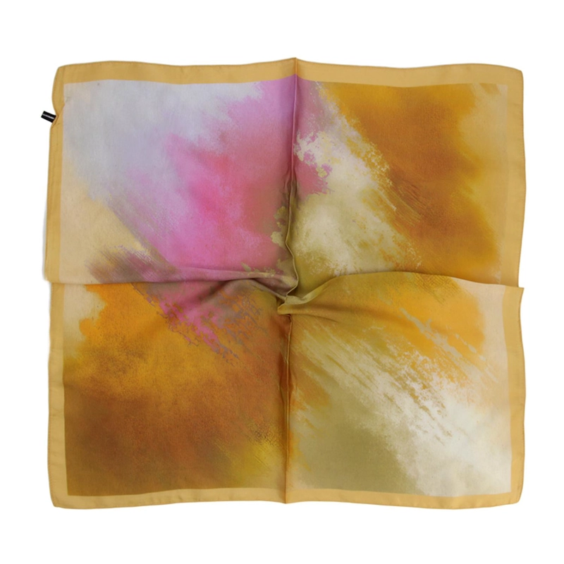 PAÑUELO TIPO SEDA 70 X70 ESTAMPADO PINTURA CASUAL ELEGANTE - 2