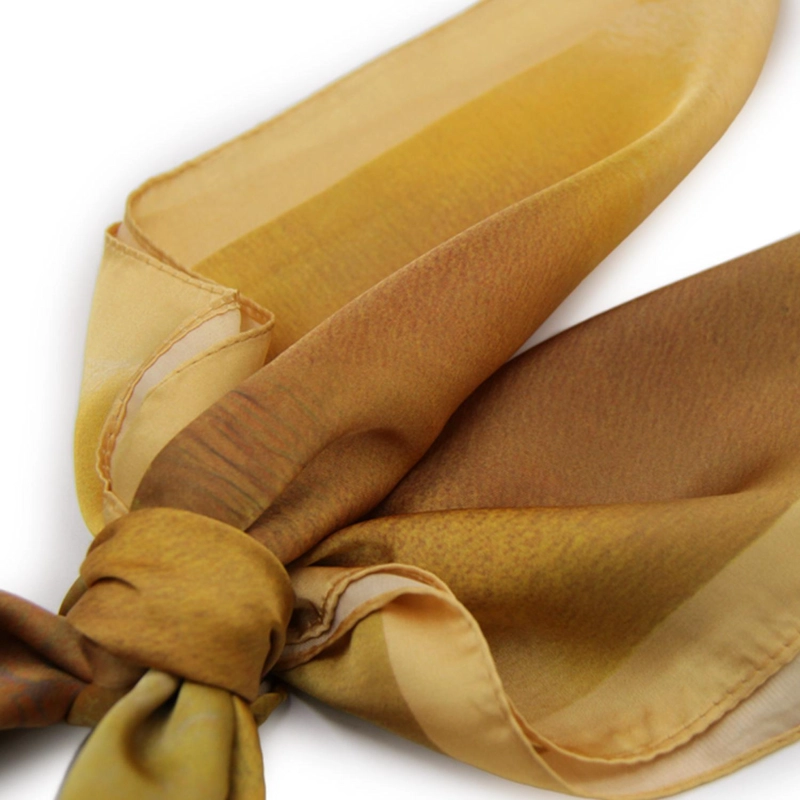 PAÑUELO TIPO SEDA 70 X70 ESTAMPADO PINTURA CASUAL ELEGANTE - 4