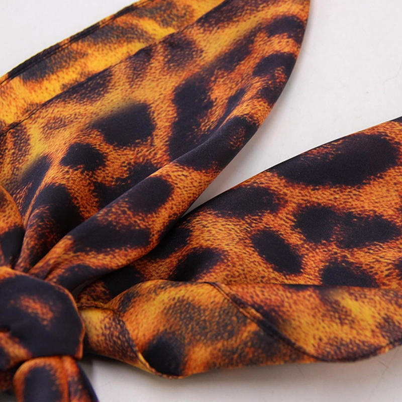 PAÑUELO TIPO SEDA 70 X 70 ESTAMPADO PRINT LEOPARDO - 4