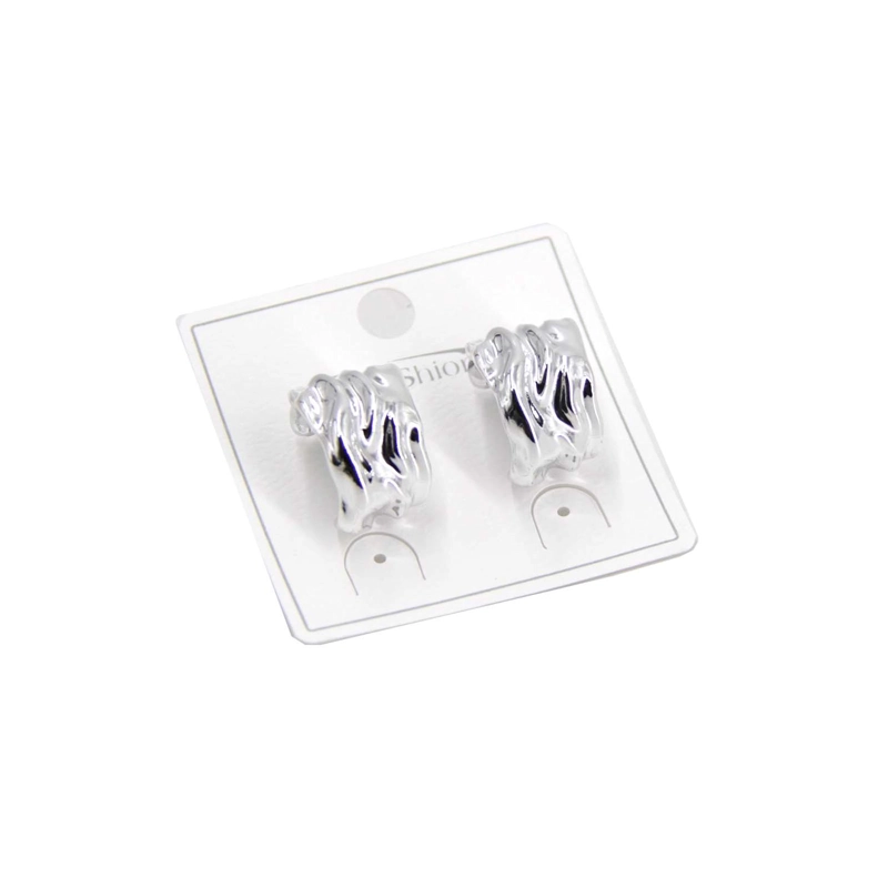 AROS DE ACERO INOXIDABLE DISEÑO ELEGANTE MINIMASLISTA TAMAÑO TALLA UNICA - 1