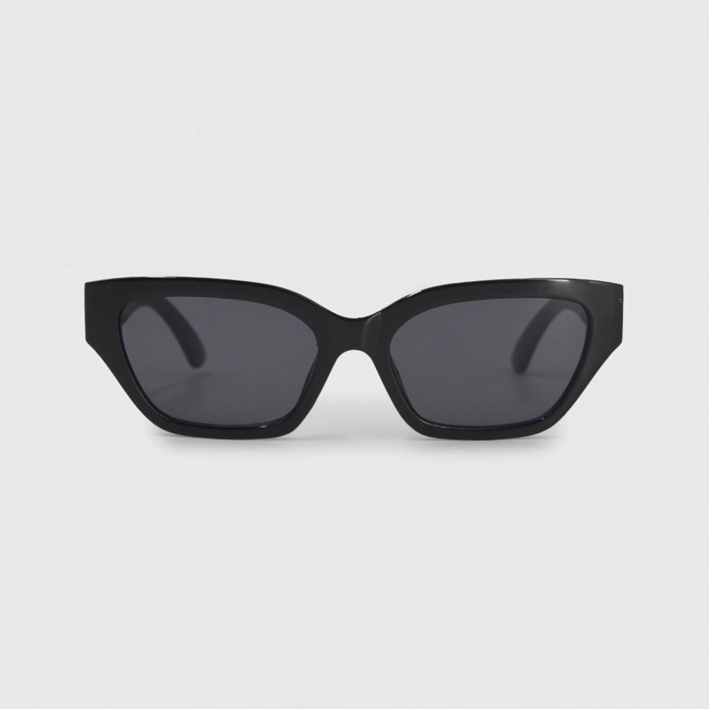 LENTES DE SOL NEGROS MODELO CAT EYE UVA UVB - 3