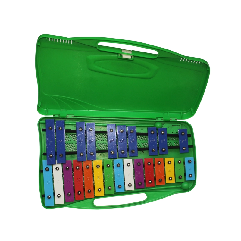 METALÓFONO ALLEGRO CROMÁTICO 25 TONOS VERDE ALL25G + BAQUETA ADICIONAL - 1