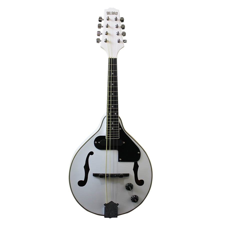 MANDOLINA ELECTROACÚSTICA BLANCO BILBAO M30T-WH - 1