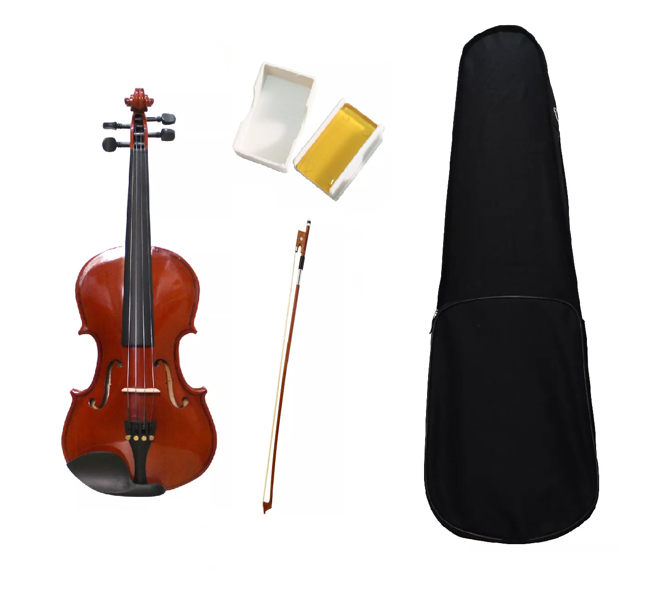 VIOLIN LIVORNO SOLID EBONY 4/4 LIV-50 - 1
