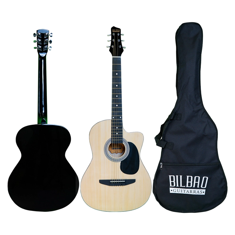 GUITARRA ACUSTICA BILBAO BIL-38C-NT + FUNDA - 1