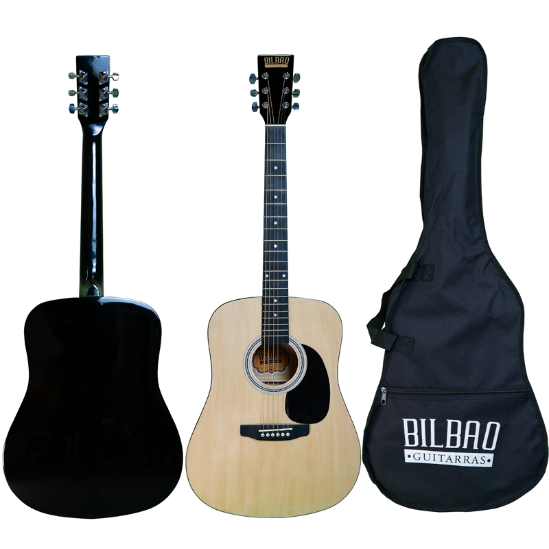 GUITARRA ACUSTICA BILBAO BIL-41-NT + FUNDA - 5