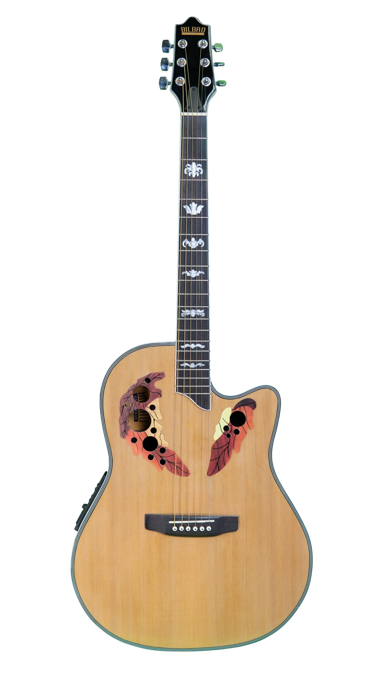 GUITARRA ELECTROACUSTICA BILBAO BIL-800CE-NT + FUNDA - 1