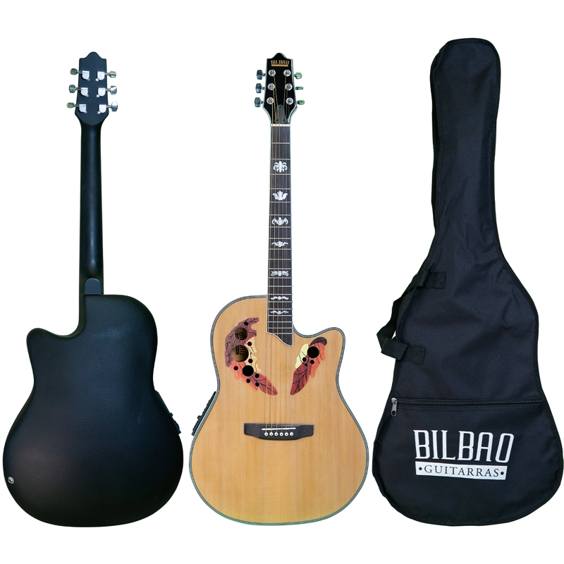 GUITARRA ELECTROACUSTICA BILBAO BIL-800CE-NT + FUNDA - 6