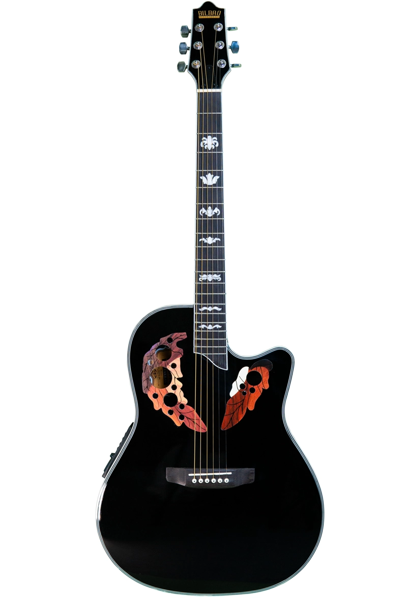 GUITARRA ELECTROACUSTICA BILBAO BIL-800CE-BK + FUNDA - 2
