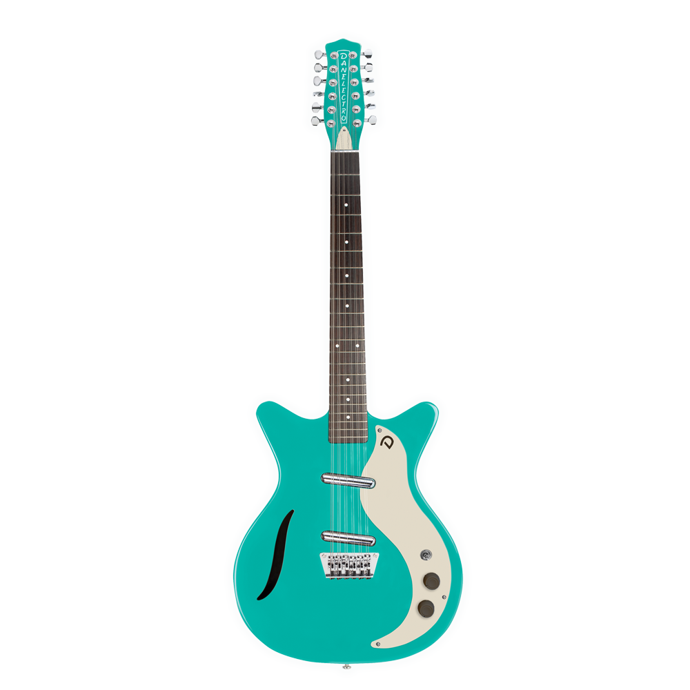 GUITARRA ELE CTRICA DANELECTRO VTG 12 CUERDAS - DARK AQUA - 1
