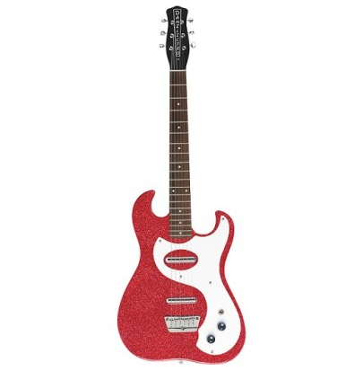 GUITARRA ELE CTRICA DANELECTRO RED METAL FLAKE 63 DANO RED - 1