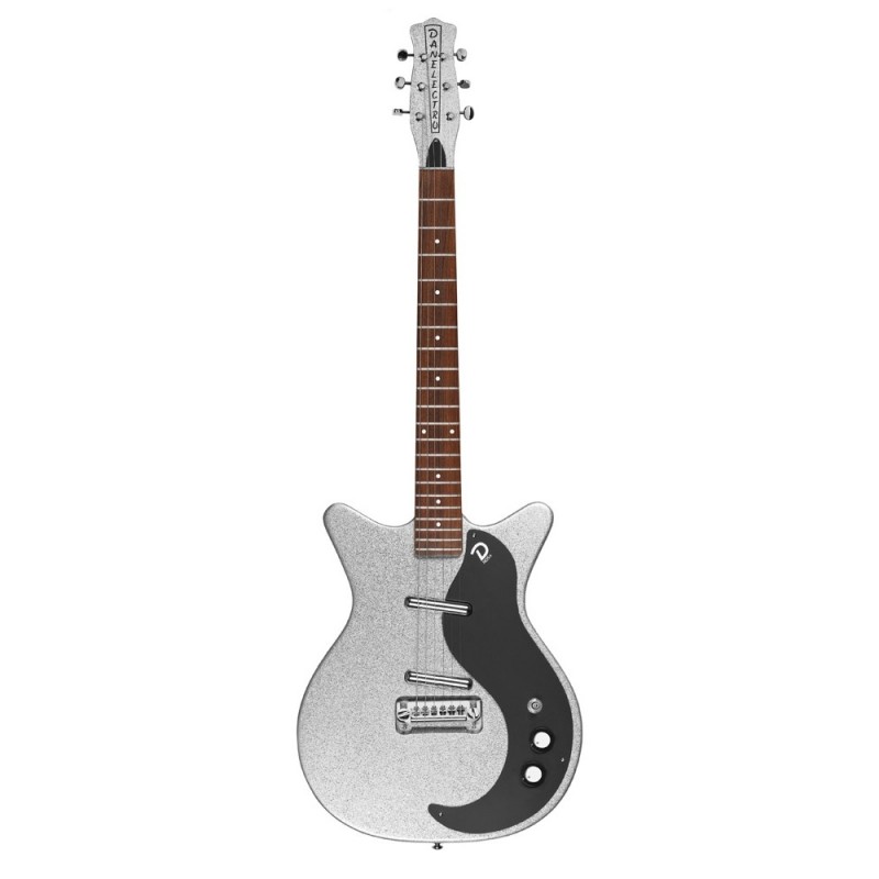 GUITARRA ELE CTRICA DANELECTRO SILVER METAL FLAKE 59MJ SMF - 1