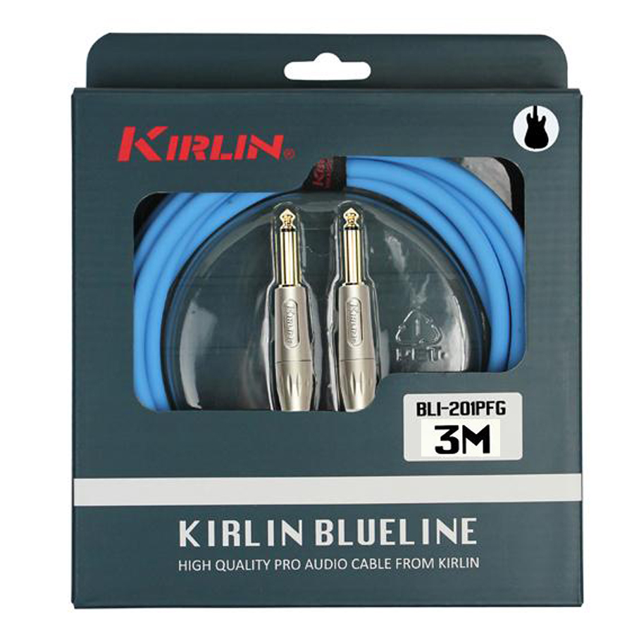CABLE KIRLIN INSTRUMENTO PLUG-PLUG BLUELINE BLI-201PFG 3 MTS - 1
