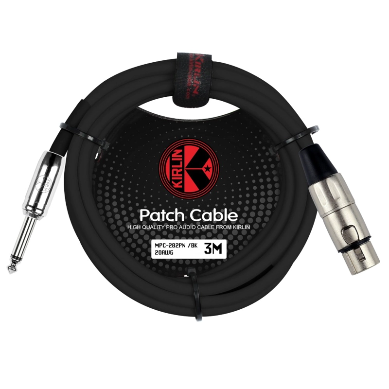 CABLE MICROFONO KIRLIN XLR (H)- PLUG 3M MPC-282PN-3 - 2