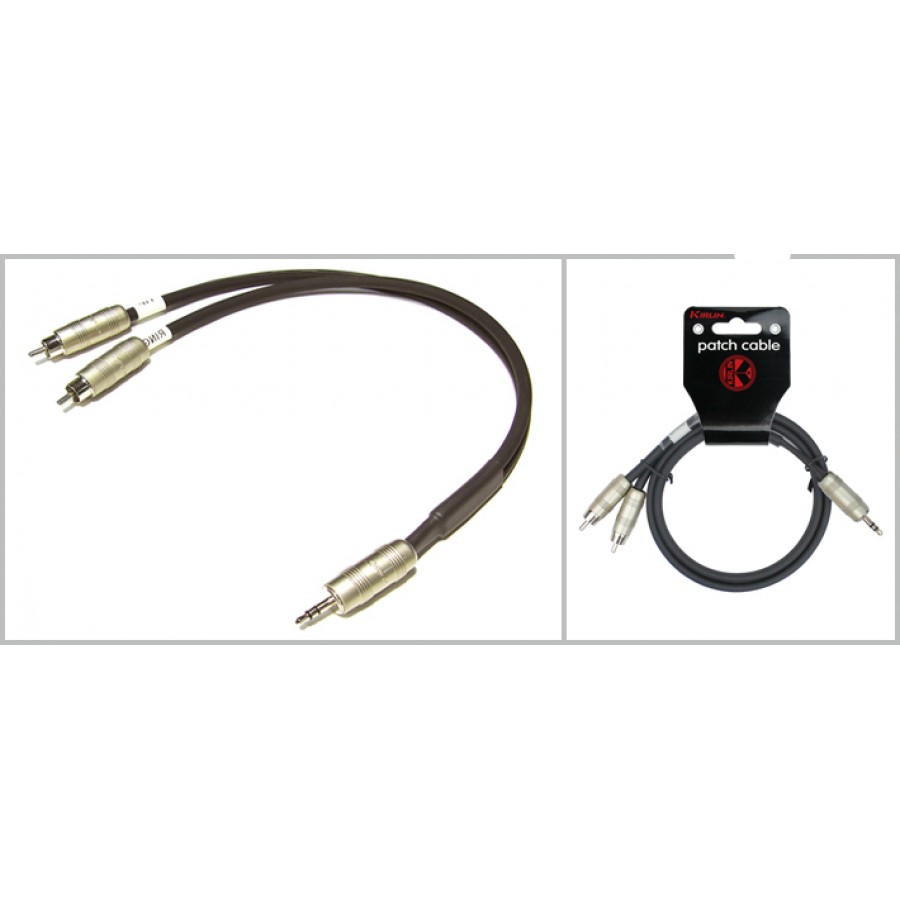 CABLE Y MINIPLUG-2RCA 0.3M Y-364PR-0.3 - 1