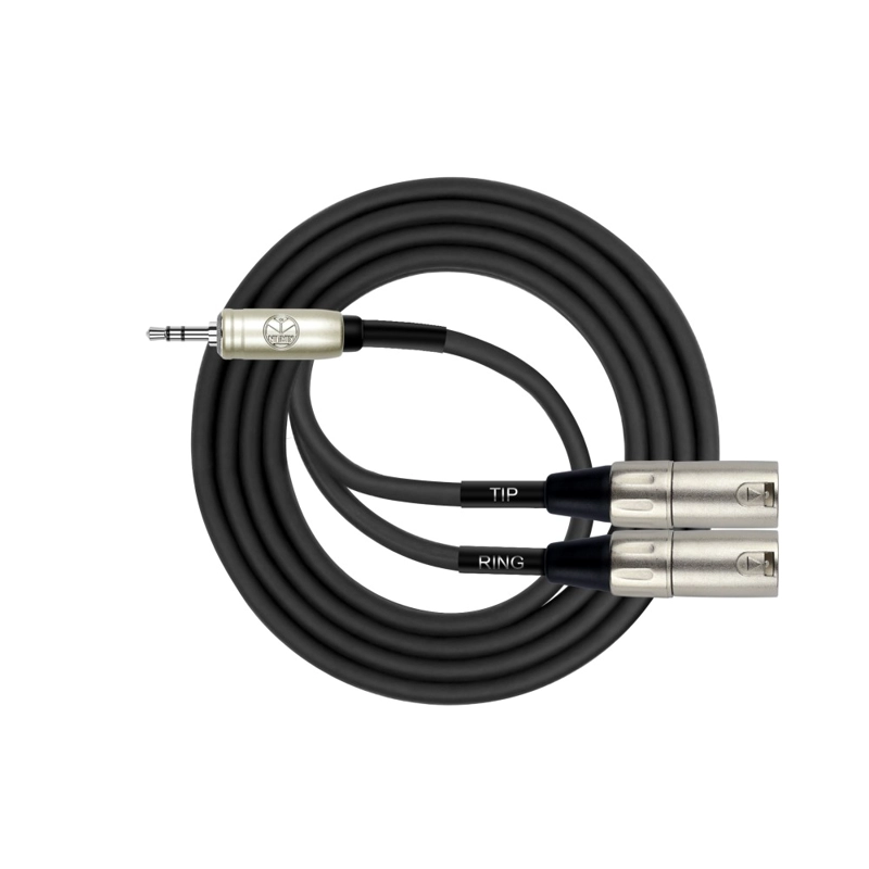CABLE KIRLIN Y MINIPLUG-2XLR MACHO 1M Y-370PR-1M