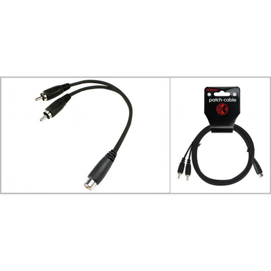 CABLE Y RCA JACK-2XRCA PLUG 0.15M YE-354-0.15M - 1