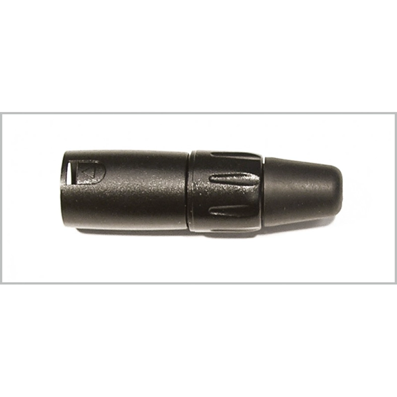 CONECTOR KIRLIN MICRÓFONO MACHO NEGRO X-3215 2 UNIDADES - 1