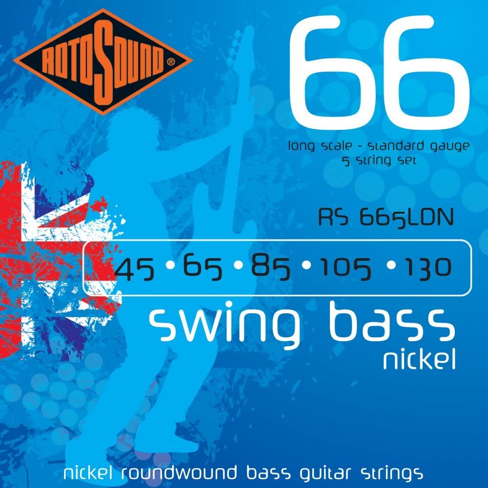 SET BAJO ELECTRICO ROTOSOUND RS665LDN NICKEL - 1