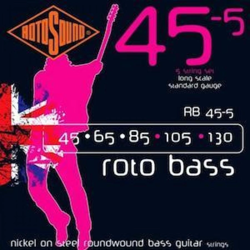 SET BAJO ELECTRICO ROTOSOUND RB45-5 ROTO BASS - 2