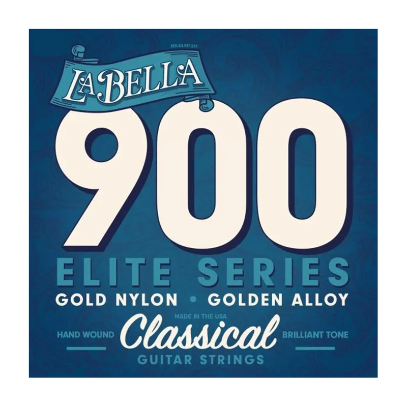 SET LABELLA GUITARRA CLÁSICA AGUDAS DORADAS 900 - 1