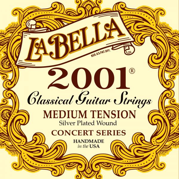 SET LA BELLA CUERDA GUITARRA CLÁSICA TENSIÓN MEDIA 2001MT - 1