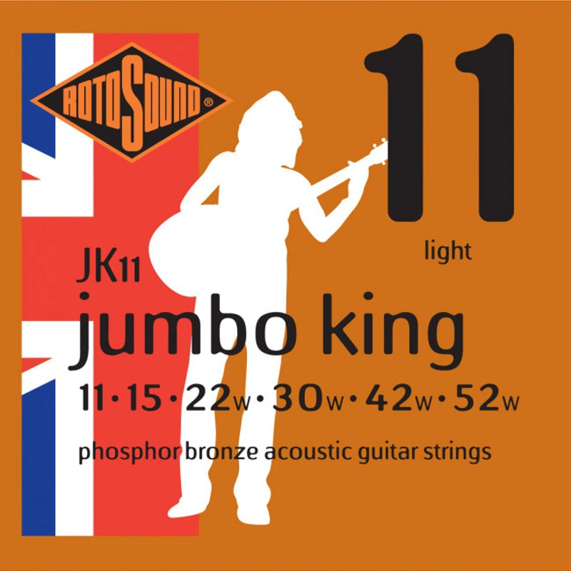 SET ROTOSOUND GUITARRA ELECTROACÚSTICA JK11JUMBO KING - 1