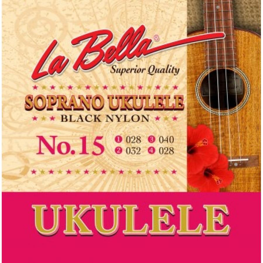 SET UKELELE N.15 SOPRANO (BLACK NYLON) - 2