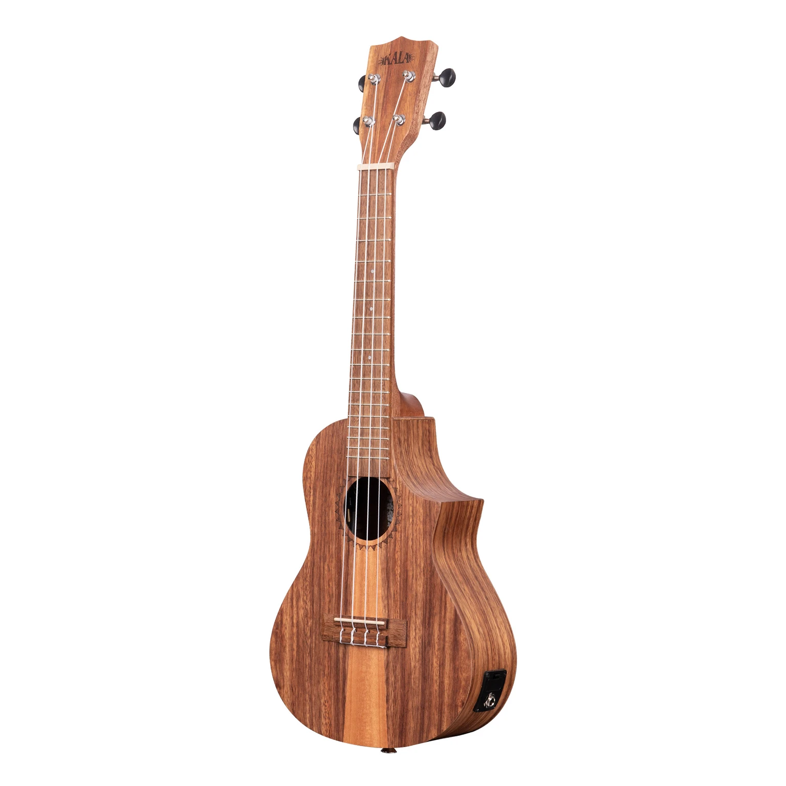 UKELELE KALA TEAK TRI-TOP CONCIERTO EQ - 3