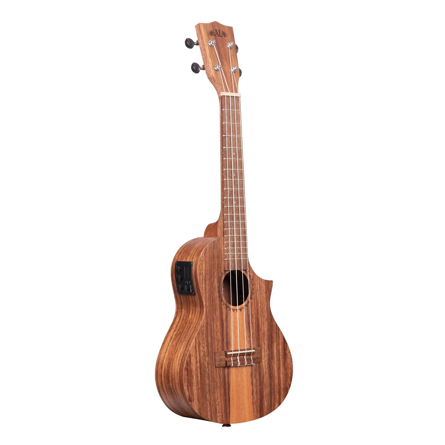 UKELELE KALA TEAK TRI-TOP CONCIERTO EQ - 4