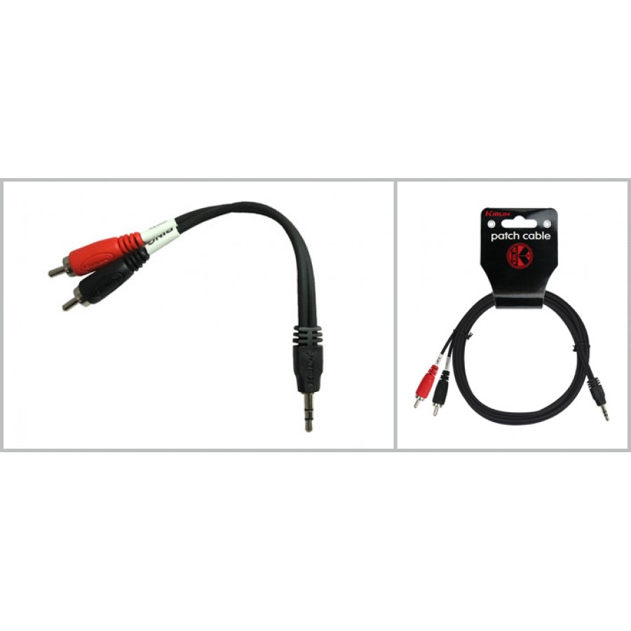 CABLE Y MINIPLUG-2RCA 0.3M YE-364-0.3M - 1