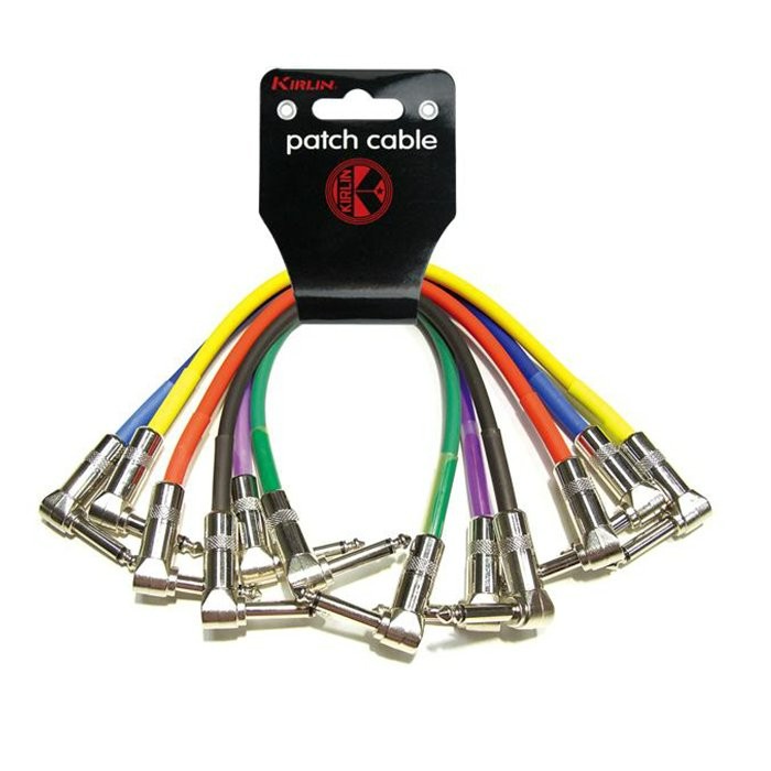 PACK 6 CABLES KIRLIN PLUG-PLUG ANGULO COLORES 0.3 MTS IPV6-243 - 2