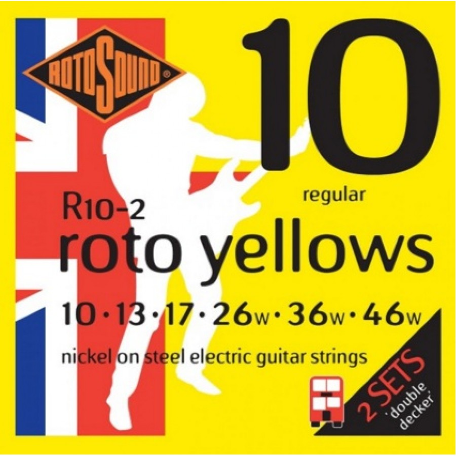 PACK ROTOSOUND GUITARRA ELÉCTRICA R10-2 2 SET - 1